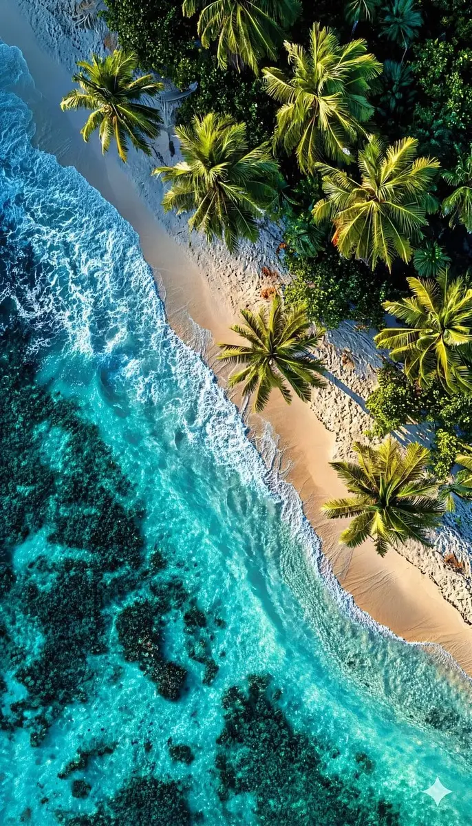 A tropical beach destination